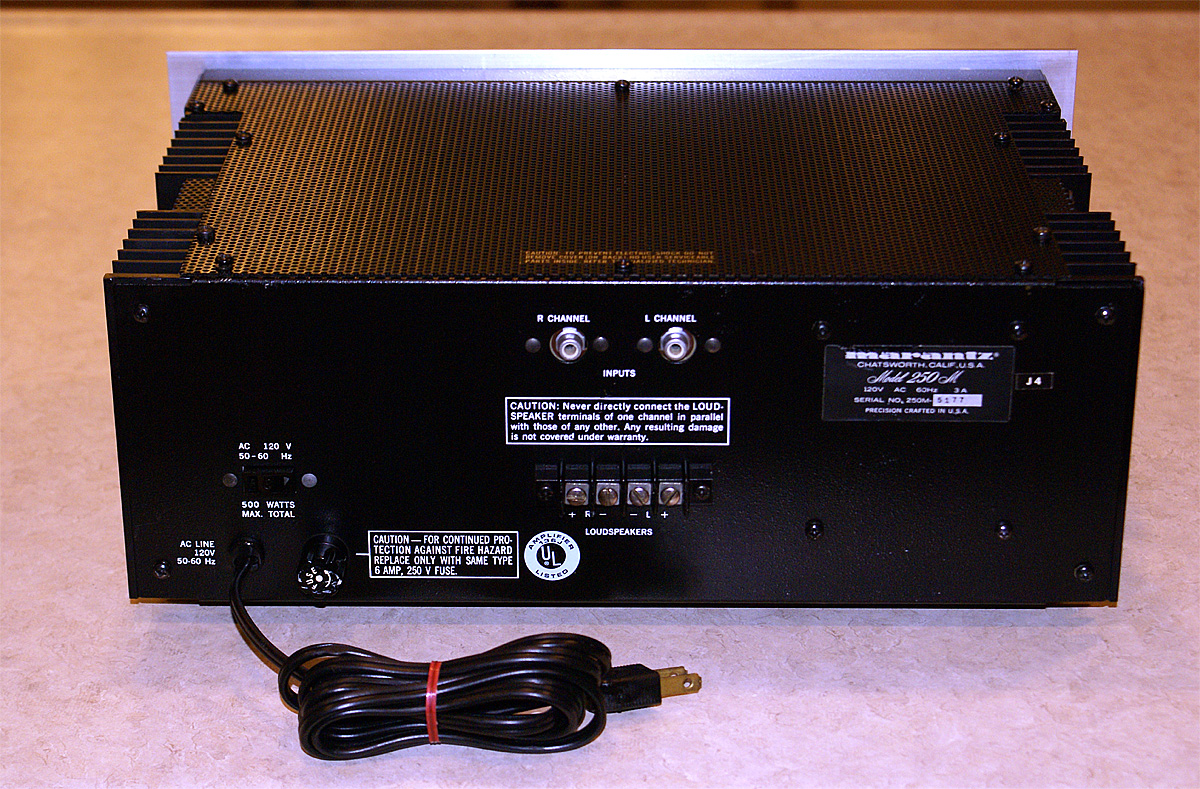 Marantz+250M Clean as a whistle - not a trace of corrosion anywhere. A VERY well ...